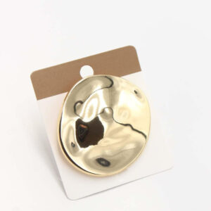 Abstract Gold Statement Brooch