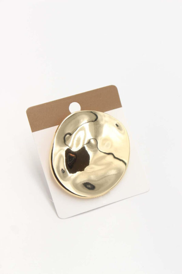 Abstract Gold Statement Brooch