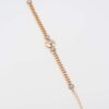 Elegant gold chain bracelet with crystal accents