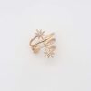 Celestial star ear cuff with cubic zirconia