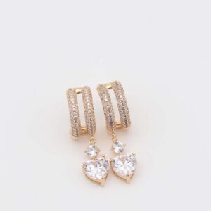 Large gold hoop earrings
